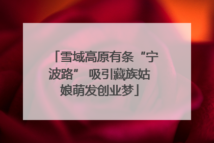雪域高原有条“宁波路” 吸引藏族姑娘萌发创业梦