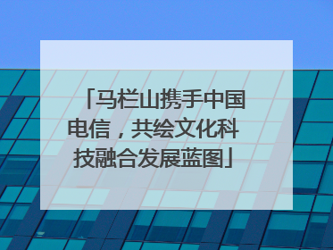 马栏山携手中国电信，共绘文化科技融合发展蓝图