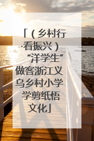 （乡村行·看振兴）“洋学生”做客浙江义乌乡村小学 学剪纸悟文化