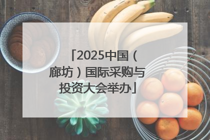 2025中国（廊坊）国际采购与投资大会举办