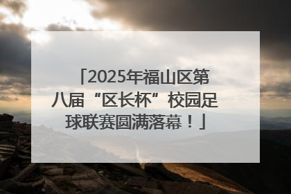 2025年福山区第八届“区长杯”校园足球联赛圆满落幕！