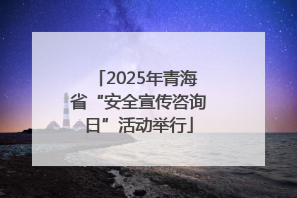 2025年青海省“安全宣传咨询日”活动举行