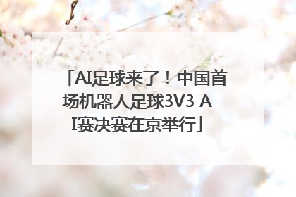 AI足球来了！中国首场机器人足球3V3 AI赛决赛在京举行