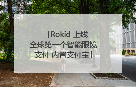 Rokid 上线全球第一个智能眼镜支付 内置支付宝